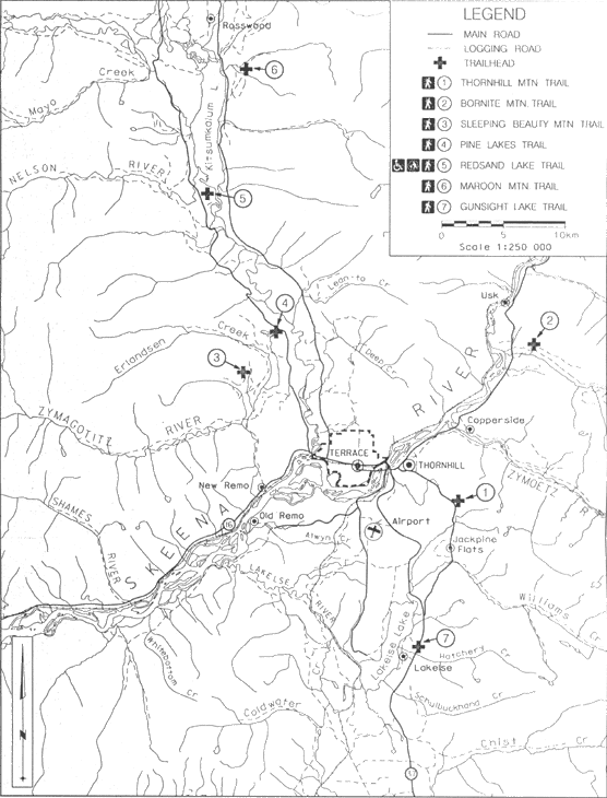 Map of Terrace Trails
